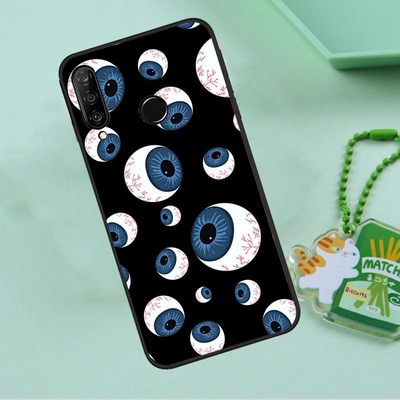 Crazy Eyeball Pattern For Huawei Nova 10 9 SE 5T 12s 12i 11i Y91 Y90 Y60 Y70 Y72 Y61 P20 P40 P30 Lite P60 Pro Case