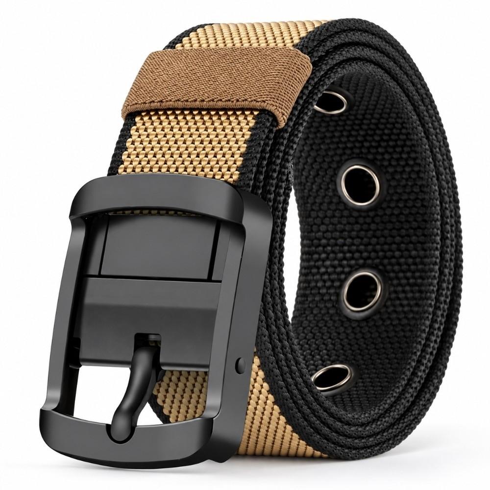 Double Sided Nylon Waist Belt 120cm Length Casual Trouser Belt Unisex Belt For Daily Casual Wear