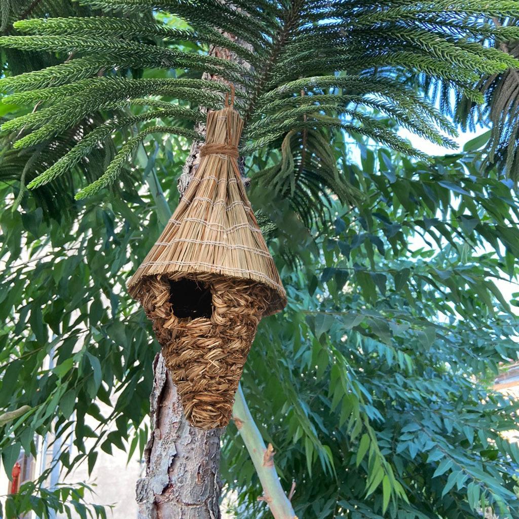 Humming Bird Houses Hand Woven for Garden Canary