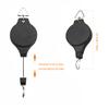 2Pcs Retractable Ceiling Pot Hooks Telescopic Hanging Rack