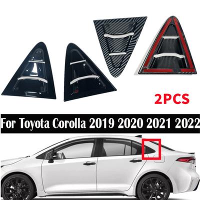 For Toyota Corolla Sedan      Car Rear Window Louver Shutter Cover Scoop Side Vent Trim Windshield Cover