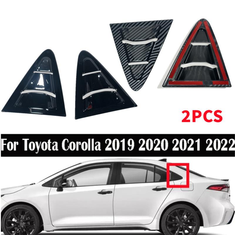 For Toyota Corolla Sedan      Car Rear Window Louver Shutter Cover Scoop Side Vent Trim Windshield Cover