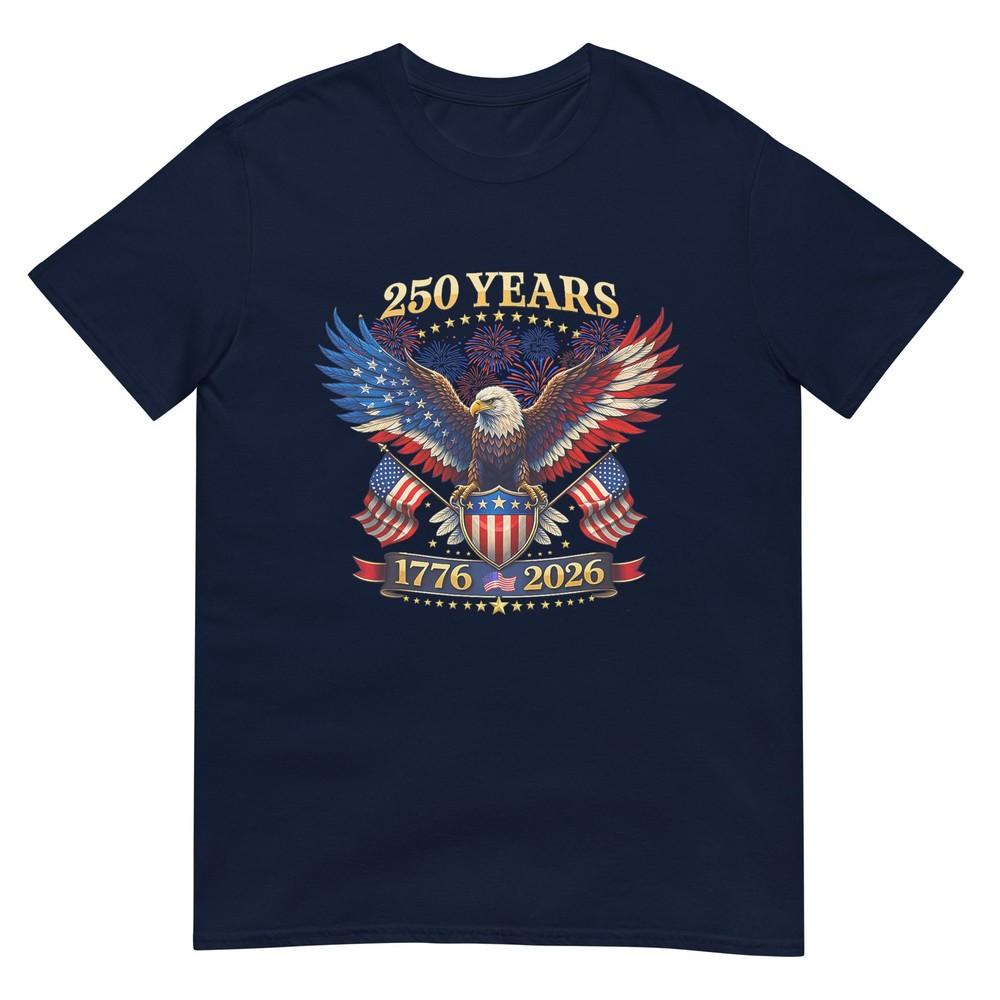 250 Years American 1776 2026 250th 4th July Independence Day Tshirt S