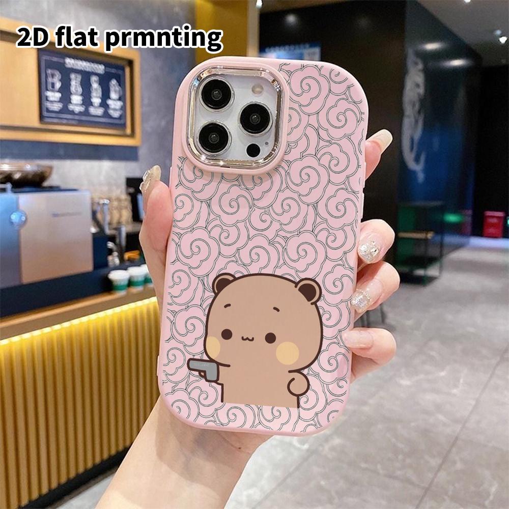 Phone Case: 2D Flat Design Suitable for iPhone 18 17 16 15 14 13 Pro Protective Case, Couple Style, Holding a Small Pistol, Christmas and Halloween Gi