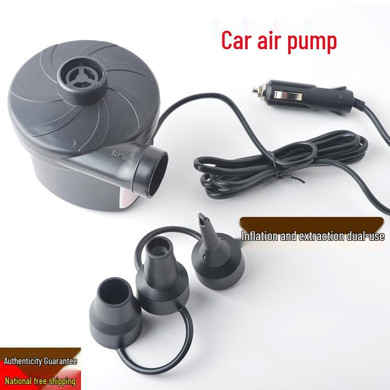 Inflatable Car Bed and Footrest for Rear Seat Use In Sedans and SUVs