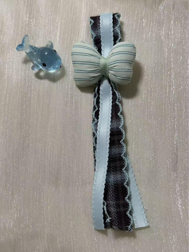 Multi-color Plaid Bow Lanyard Pendant: Hair & Bag Accessories, Clothing Ornaments - Hot Selling!