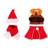 Festive Holiday Pet Costume Set | Decorative Tassel Accents, Christmas Set, for Family