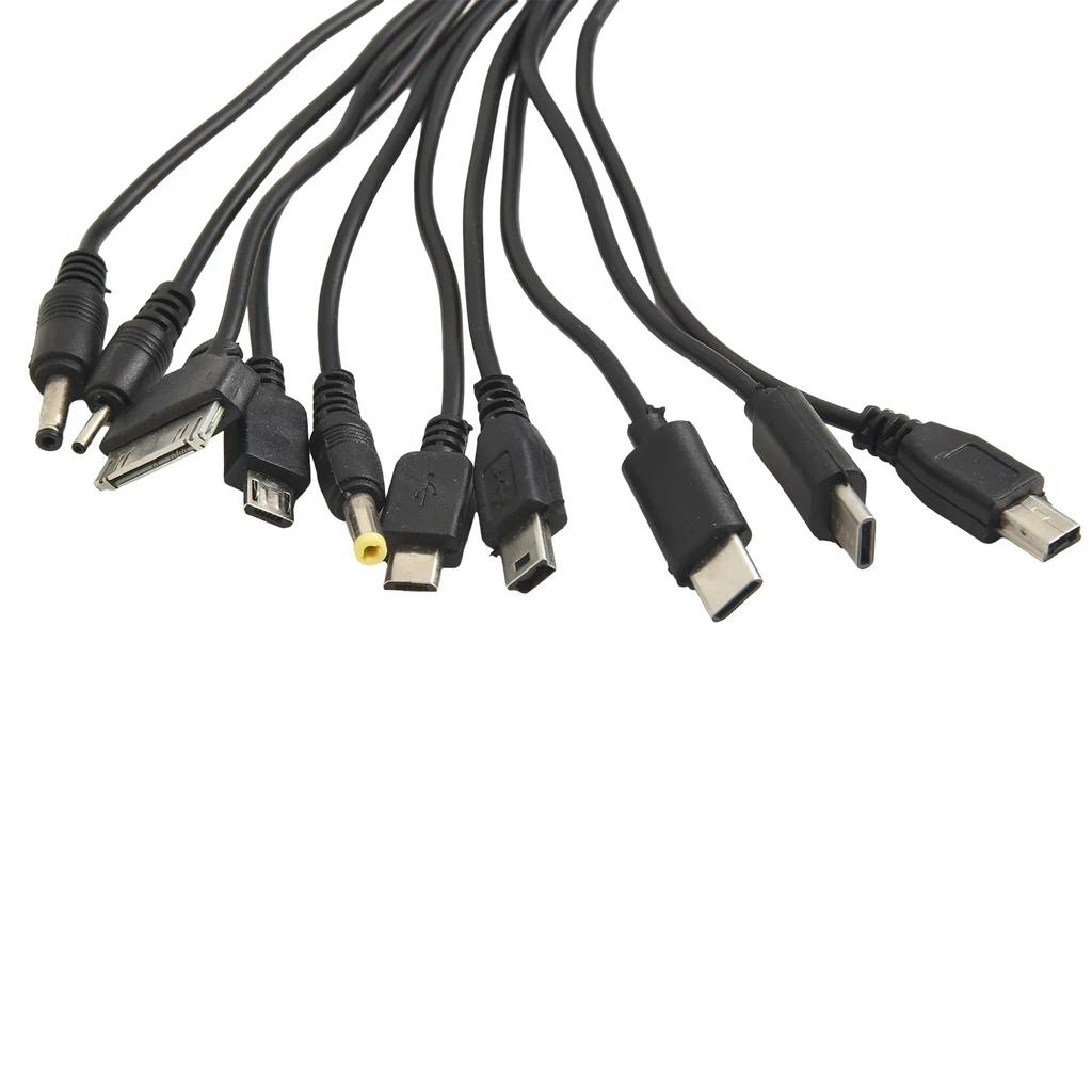 Home Use 10 In 1 USB Cable 10 In 1 USB Charging Cable Mobile Charger Compact USB Charger Resilient Material For SAMSUNG