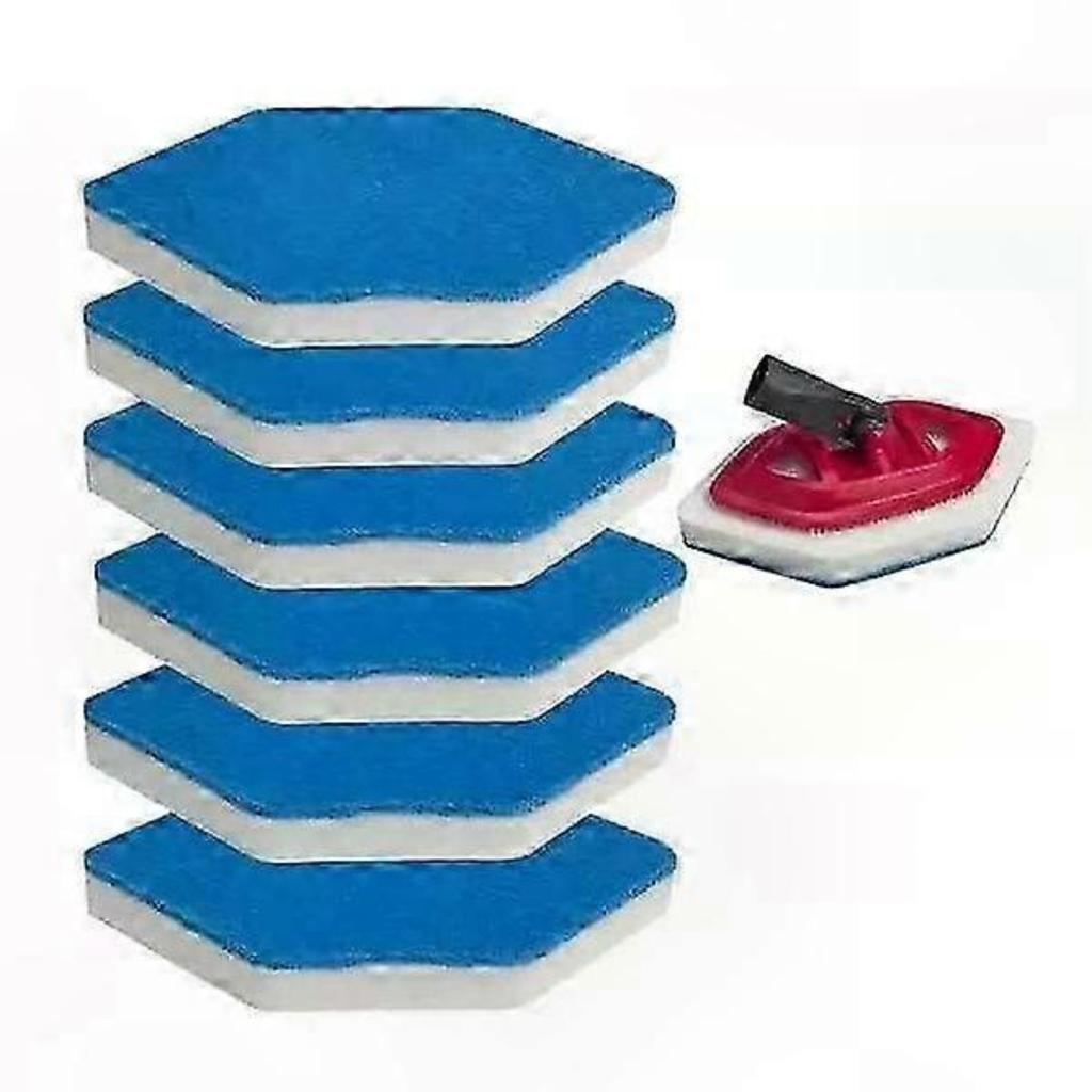 Vileda Badezimmer Magic Mop Ersatzkopf, 5er-Pack Schwamm-Scheuerpads