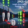 Bite Float 2PCS Intelligent Color Changing Electronic Float Fishing LED Luminous Rock Fishing European Carp Fishing Group