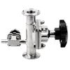 Jucheng 316L Stainless Steel Diaphragm Sampling Valve with Sampling Port