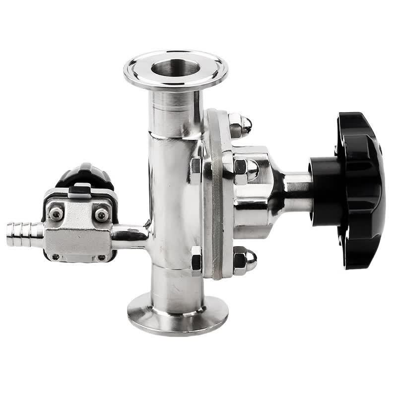 Jucheng 316L Stainless Steel Diaphragm Sampling Valve with Sampling Port