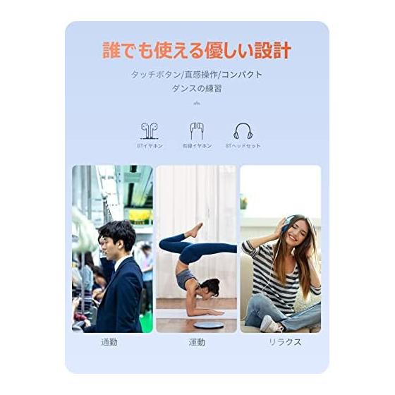 MP3 Player 32GB Built-in Bluetooth 5.0 Digital Audio Player Direct Recording 128GB Expandable Touch Panel Alloy Built-in Speaker Voice Recorder Music