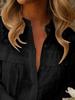 2026 Spring/Autumn European & American Women's Solid Color Embroidered Hollow Top - Holiday Style