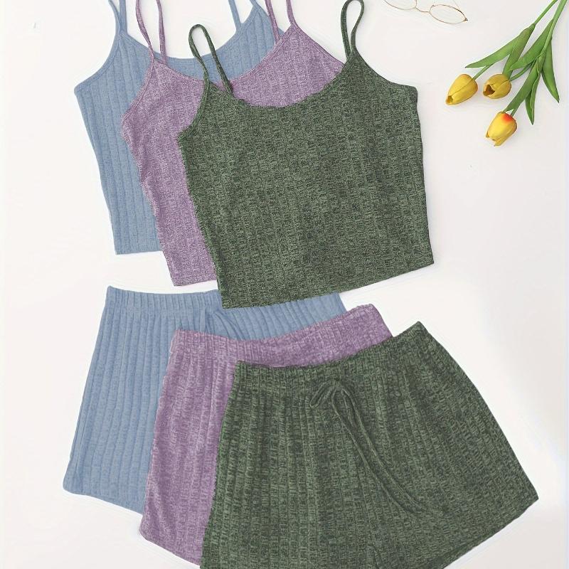 

M4202 Современный женский однотонный домашний комплект пижамы Small