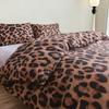 Leopard Print Pastoral Style Duvet Cover Set - Single Duvet Cover & Pillowcase.