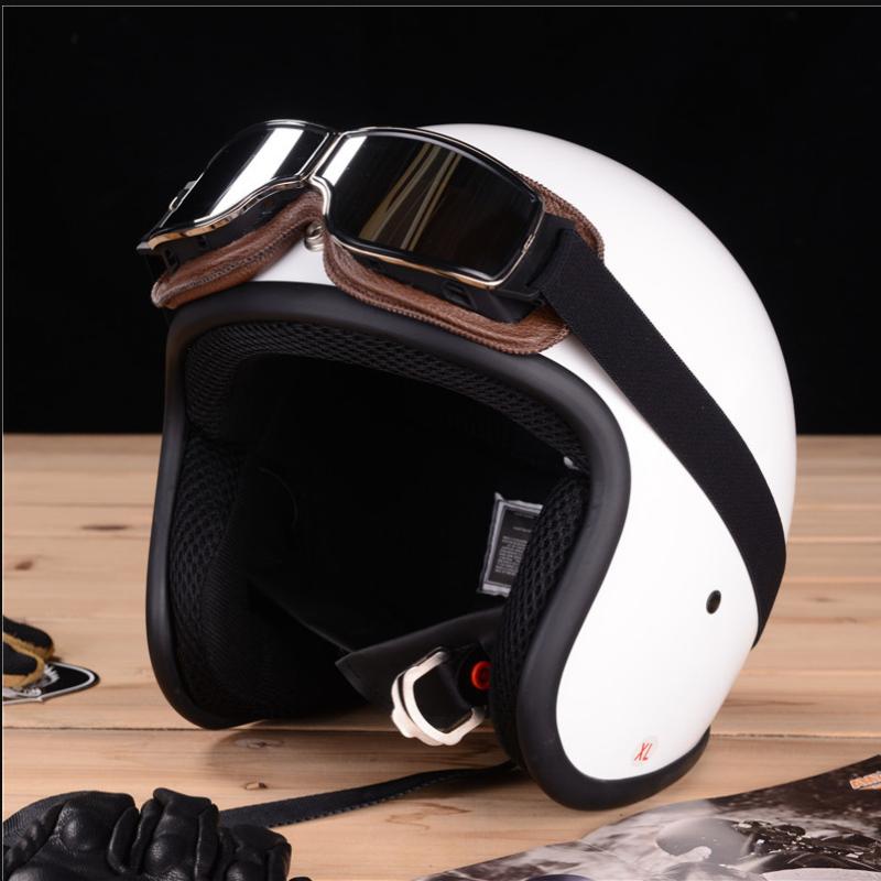 High-Quality Retro Motorcycle Goggles for Bikers with Wide Lens View