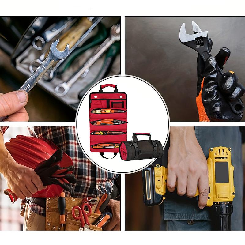 Tool bag, Reel Tool Storage Bag Detachable Multifunctional Bag Suitable for Maintenance Tools Camping and Emergency Tool Bag