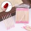 Wooden Sticks Cotton Swabs Nail Art Polish Cotton Tipped Applicators  for Salon Home Makeup Tool