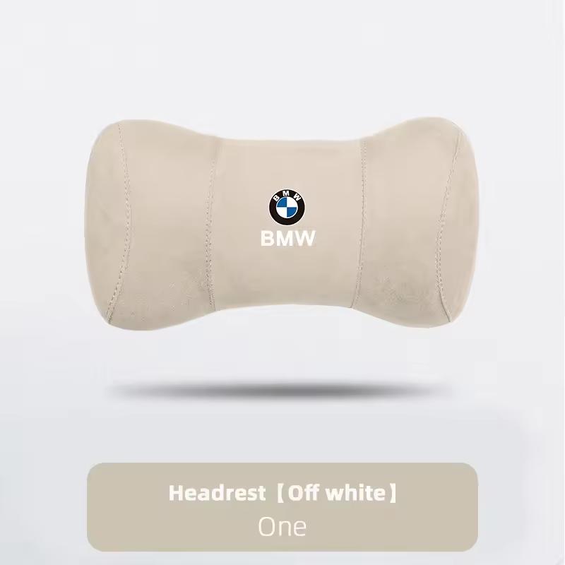 ZWVP7 Exteri Car Sticker Essential Memory Foam Suede Neck Pillow Ergonomic Head Support Styling Ornament Compatible For BMW X SUV G06