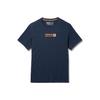 Mini Line Logo Print Short Sleeve T-Shirt Men Tops Deep-Sapphire-Blue A24QH-433