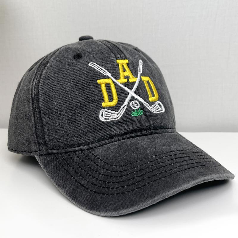 

Мужская вышитая хлопковая регулируемая простая и повседневная бейсболка