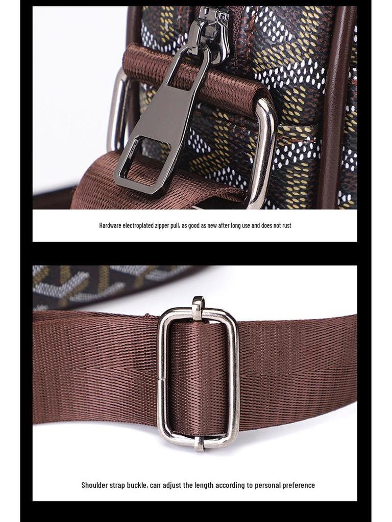 Men's Multifunctional Crossbody Phone Bag: Outdoor Casual Shoulder Bag for Work, Commute & Travel