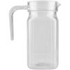Fdit Acrylic Transparent Juice Bottle Striped Water Ice Cold Juice Jug with Lid Great for Homemade Juice & Cold Tea or for Milk Bottles Reusable