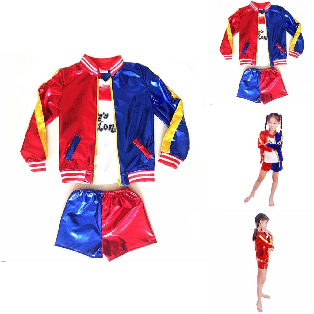 Stunning Halloween Girl Costume Featuring Suicide Squad Harley Quinn Design For Kids