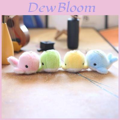 Adorable Cute Dolphin Plush Pendant Keychain Soft Toy For Bags And Backpacks In Four Colors