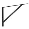 Shelf Bracket, 18 x 12 in 12 Pcs, Heavy Duty Floating Shelf Brackets, Brackets for Shelves, 3mm Thick Matte Black Triangle Shelf Bracket,Steel