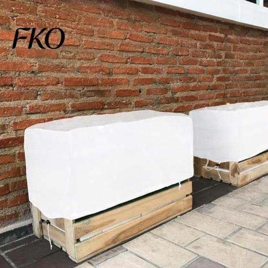 Breathable Plant Frost Cloth Garden Raised Bed Cover, Freeze Protection Adjustable Drawstring Weather-resistant Cover Rectangular with Insulated Liner