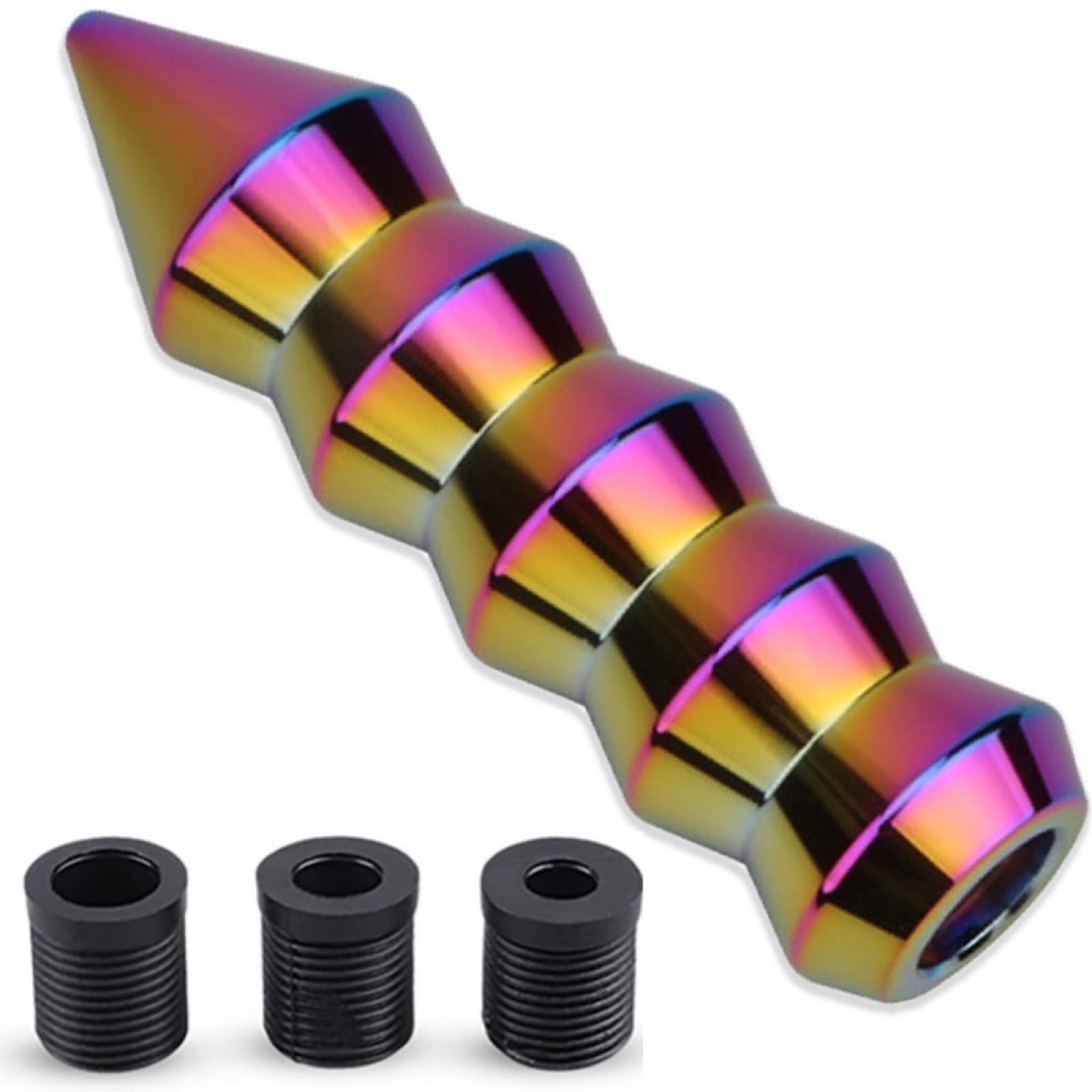 

Meliore Universal Aluminum Alloy Shift Knob Lever Adapter M8 M10 M12 with 3 Types One size