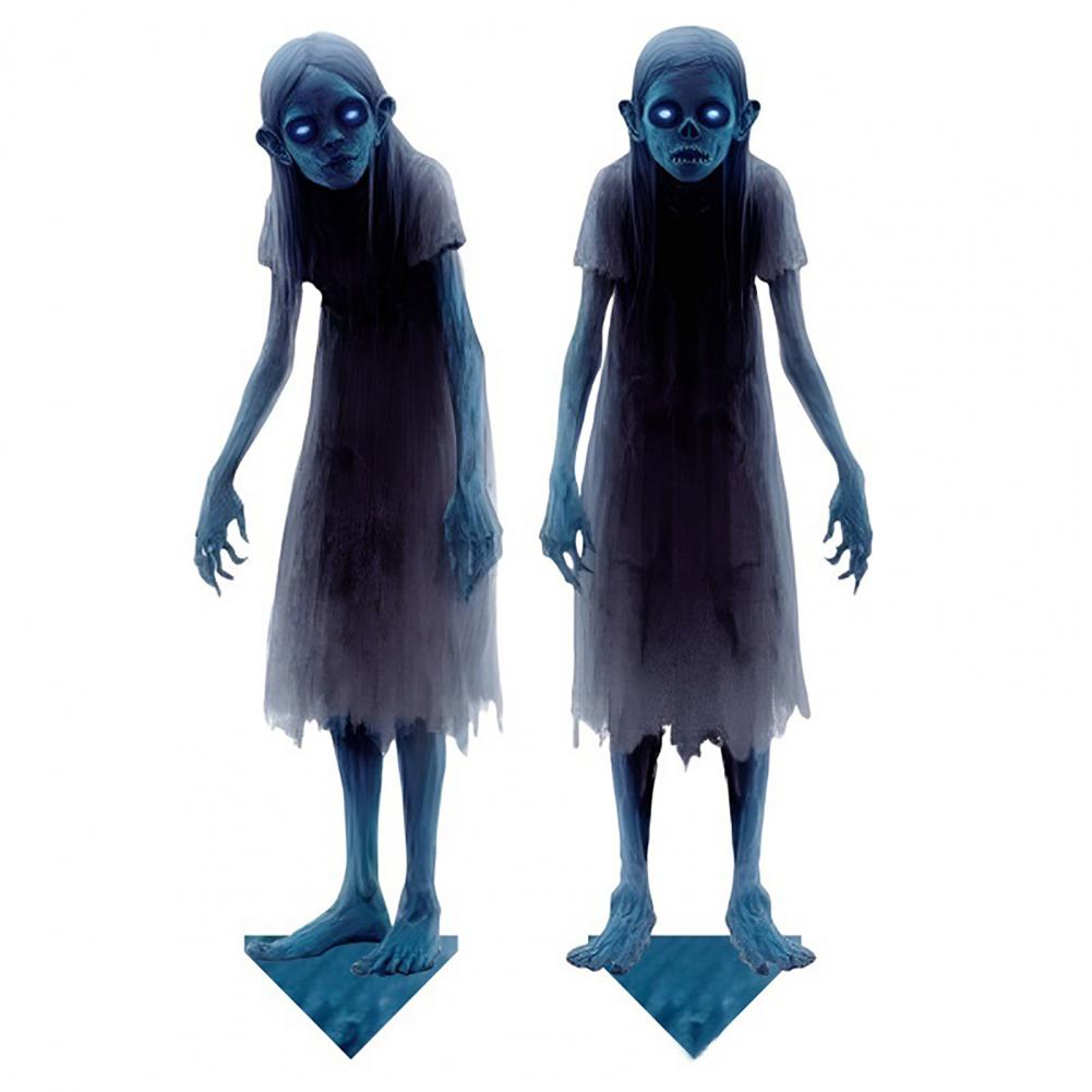 

Halloween Yard Sign Zombie Decoration Spooky Halloween Metal Yard Stakes Set for Garden Decor Zombie Ghost Lawn