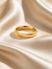 Rostfreier 4mm Edelstahl Strukturierter Gestreifter Ring, Damen Ehering Mode Glänzend Stapelbarer Fingerring Zubehör