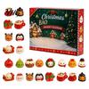 Stress Relief Fidgets Christmas Squeeze Advent Calendar 2026, 24 Days Dumpling Fidget Toys Countdown Desktop Relaxation Calendar, Soft Sensory