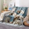Golden Retriever Print Flannel Blanket, High Quality Comfortable for All Seasons, Home Decor, Warmth and Comfort, Perfect for Christmas Gifts