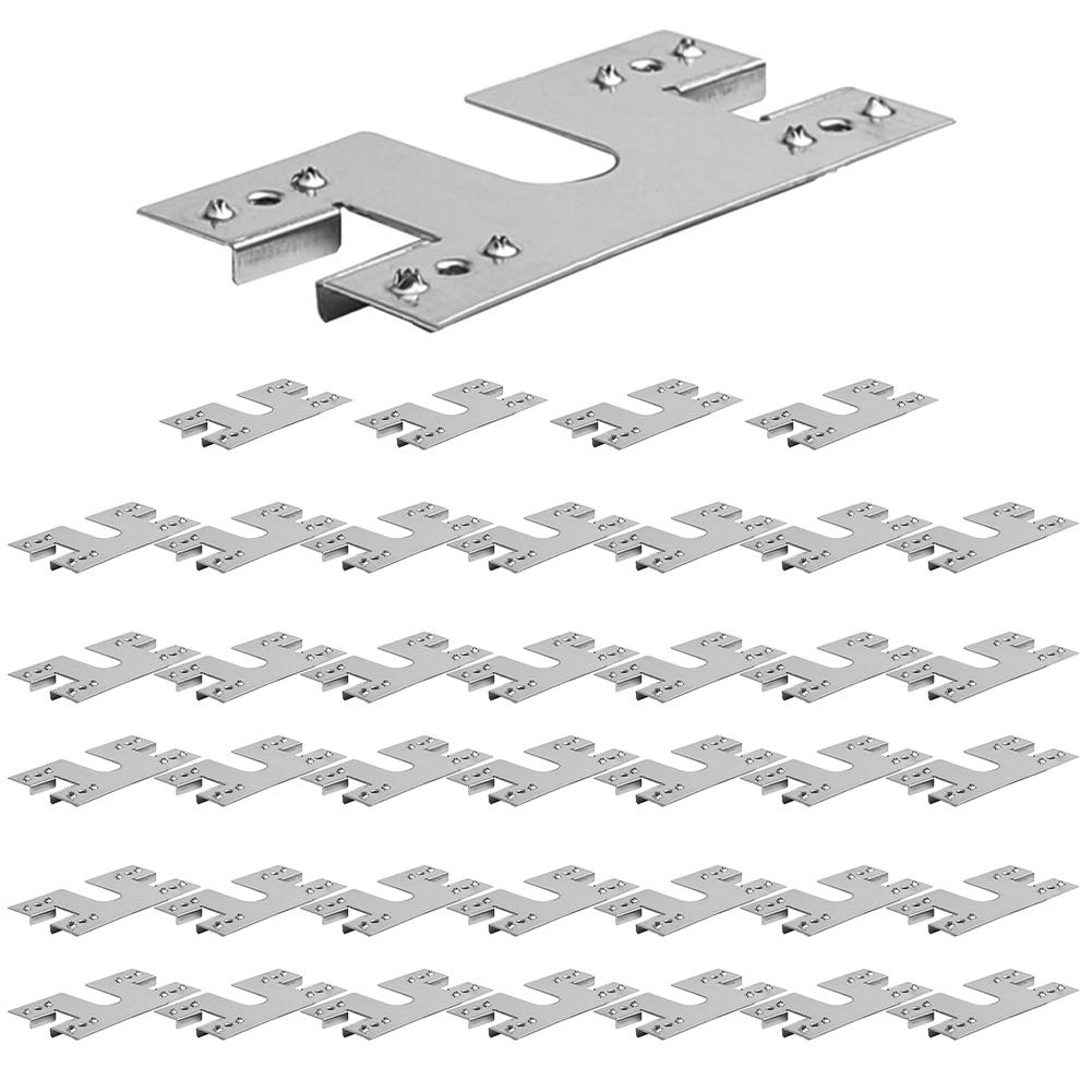 50 Stück 28x50mm Solarpanel Erdungsklemme Unterlegscheibe Abstandshalter 304 Edelstahl Solarpanel Photovoltaik Leitblech