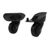 1 Pair Luggage Suitcase Wheels Replacement for 47R Universal Silent Trunk Luggage Wheels Spare Part Black