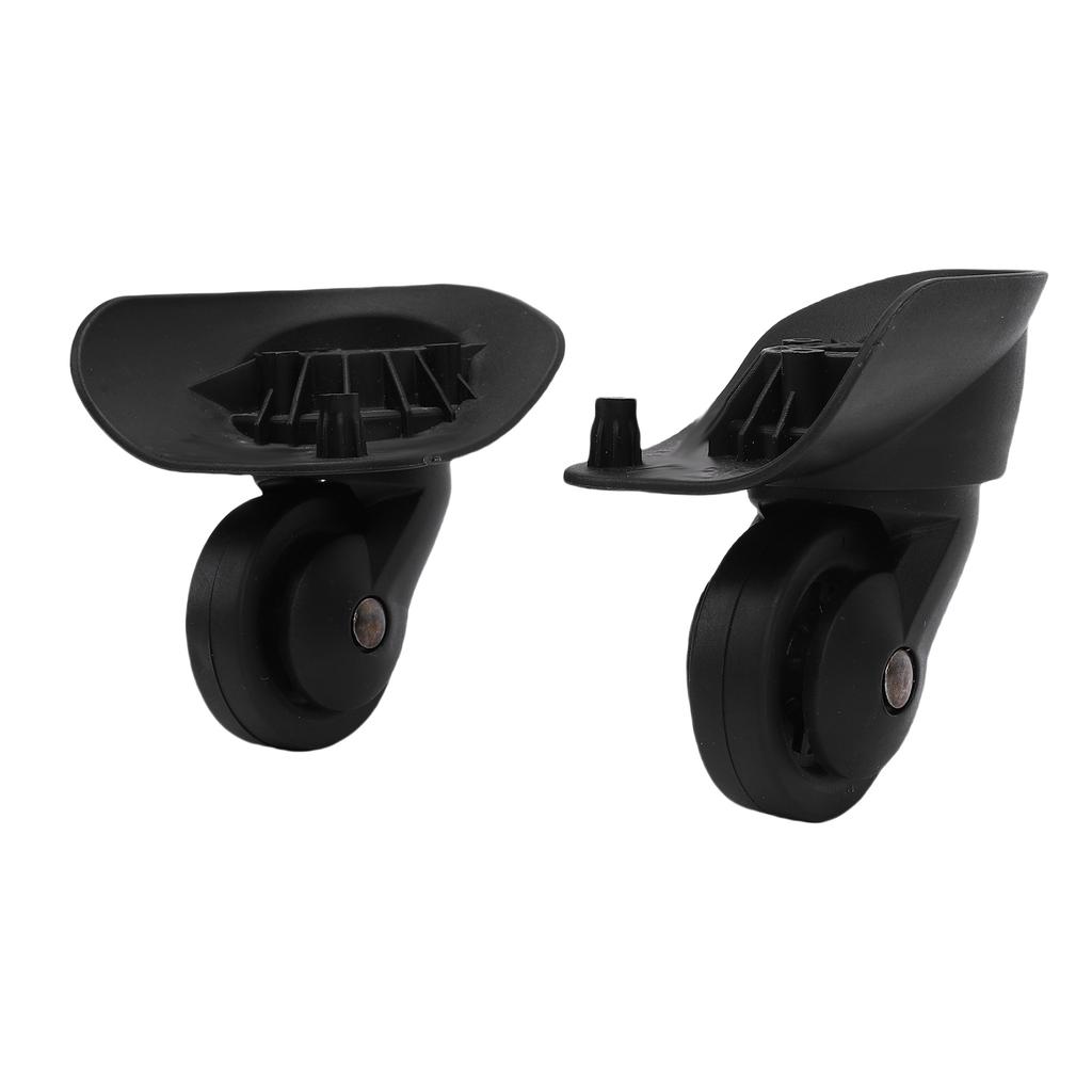 1 Pair Luggage Suitcase Wheels Replacement for 47R Universal Silent Trunk Luggage Wheels Spare Part Black