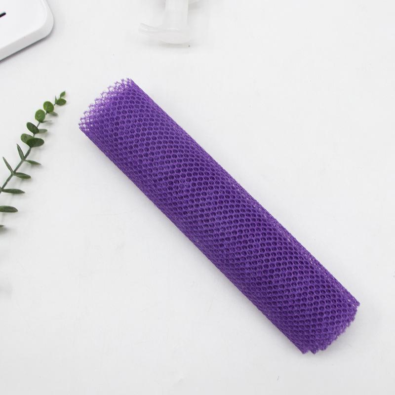 

Нейлонова довга сітчаста відлущувальна мочалка для спини 30x80cm фіолетовий