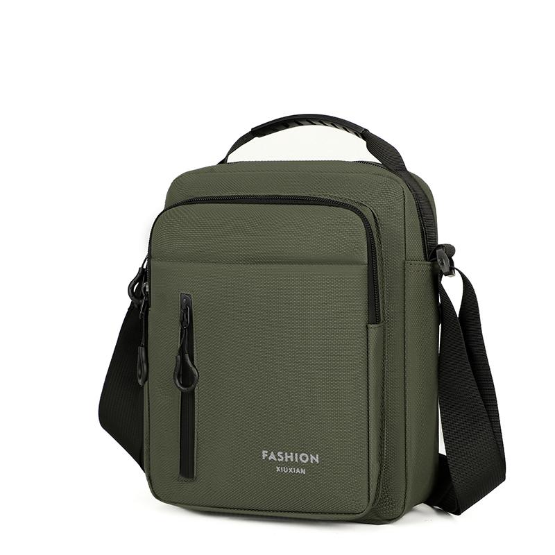 Męska torba typu crossbody, pojedyncza torba na ramię, duża pojemność, torba do przechowywania, modna, wielokieszeniowa, biznesowa torba typu crossbody