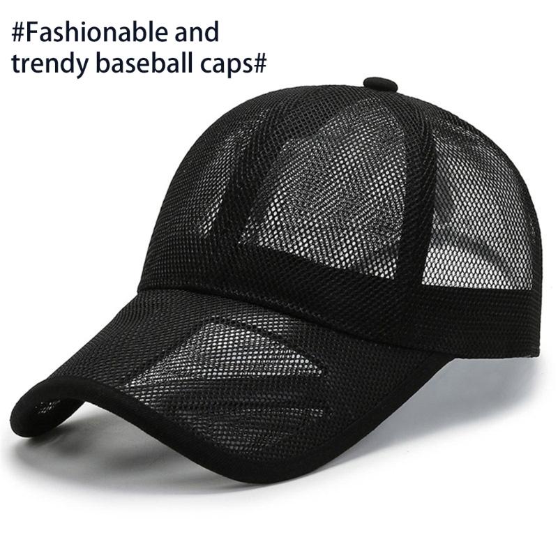 Adult Unisex Baseball Hat Sport Quick Drying Sun Hat Breathable Mesh Hat Outdoor Camping Mountain Climbing Visor Hat