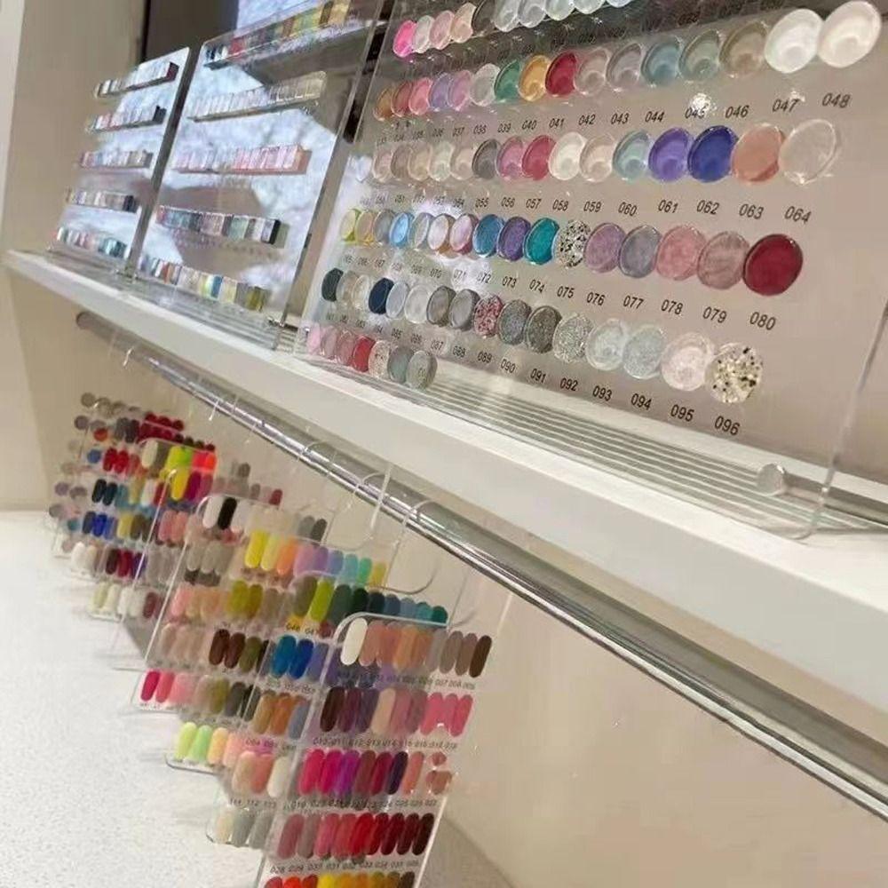 Nail Color Chart False Nail Display Hanger Acrylic Hook Nail Showing Shelf Nail Art Display Board
