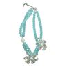 Layering Flower Design Neck Chain Necklace with Simulated Pearls Detailing Versatile Jewelry Piece Clavicle Chain