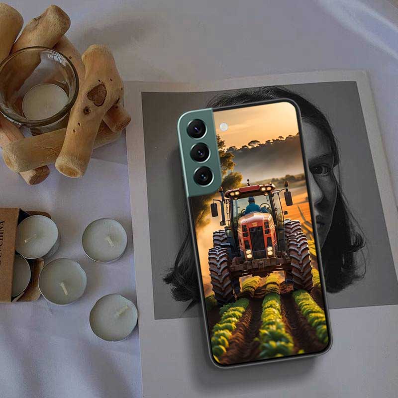 Farm Machinery Harvesters Phone Case For Samsung Galaxy S22 S25 Ultra S21 S10 Plus S26 Edge S20 S23 S24 FE Cover Silicone So