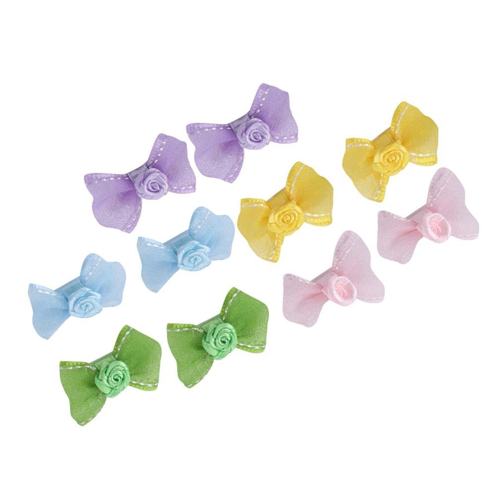 10Pcs Lightweight Pet Hair Clip Decorative Clip Pet Head Flower Pet Hair Accessory Pet Dressing Up