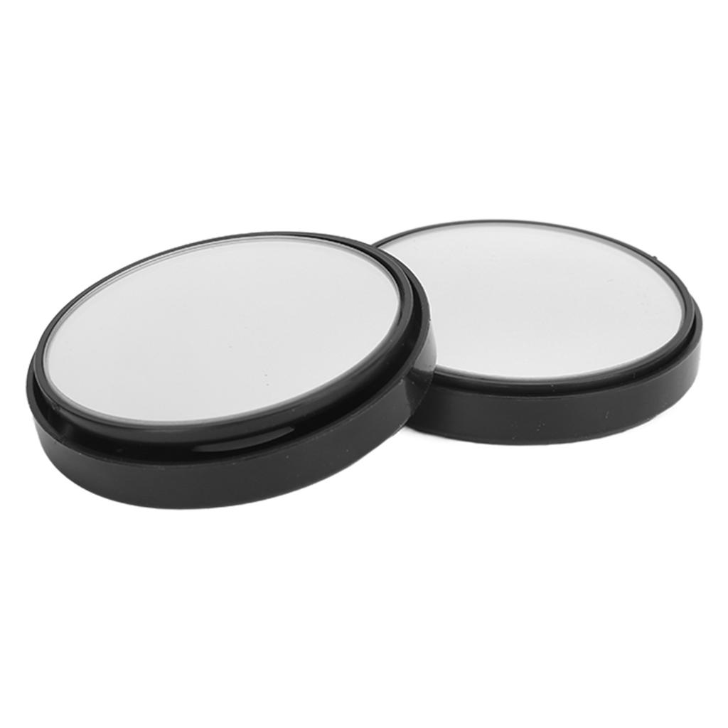 2PCS Car Rearview Auxiliary Blind Spot Mirror 360 Degree Wide Angle Adjustable Rotation RoundBlack