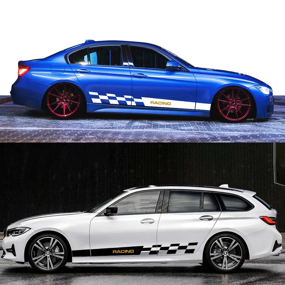 Car Sticker Vinyl Decals Racing Grid Graphics Auto Accessories For BMW 3 Series E46 E90 F30 E30 E36 M3 E92 F31 G20 E93 F34 G28