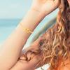 Portable Gold Open Knot Cuff Bracelet With Adjustable Fit Designs Decoration for The Fashion Woman Casual Wear